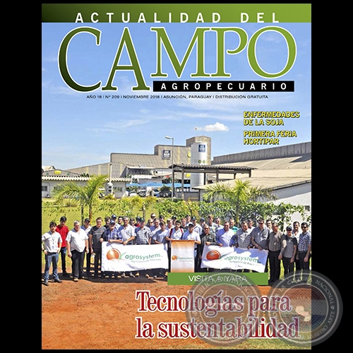 CAMPO AGROPECUARIO - AO 18 - NMERO 209 - NOVIEMBRE 2018 - REVISTA DIGITAL 